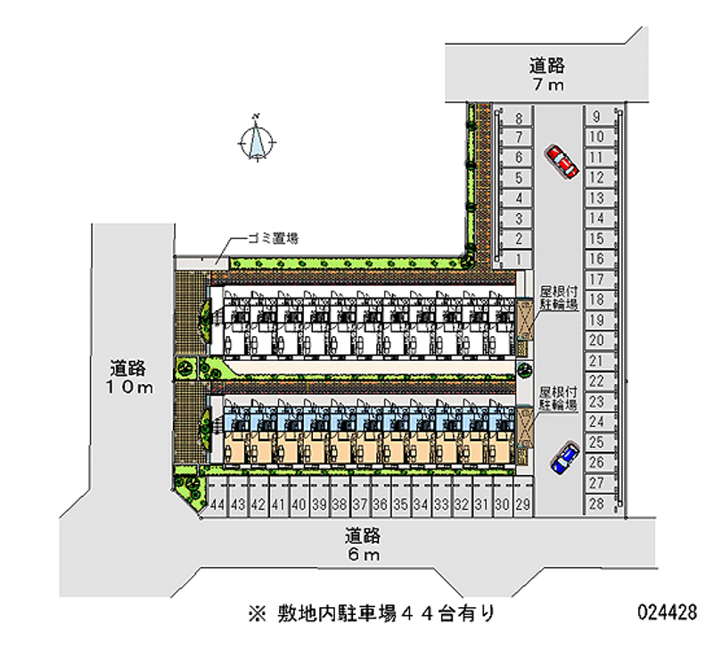 24428 bãi đậu xe hàng tháng