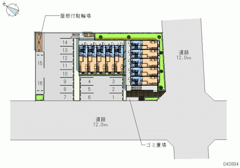 レオパレス和 月極駐車場