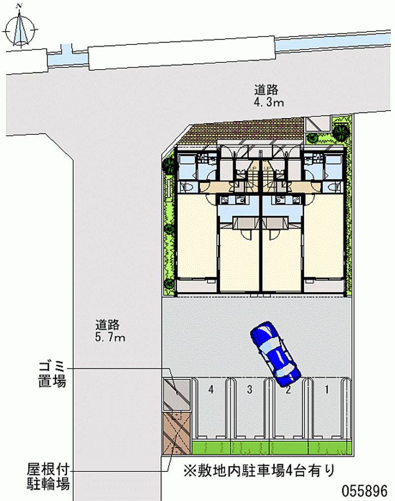 クレイノプレジオＡ 月極駐車場