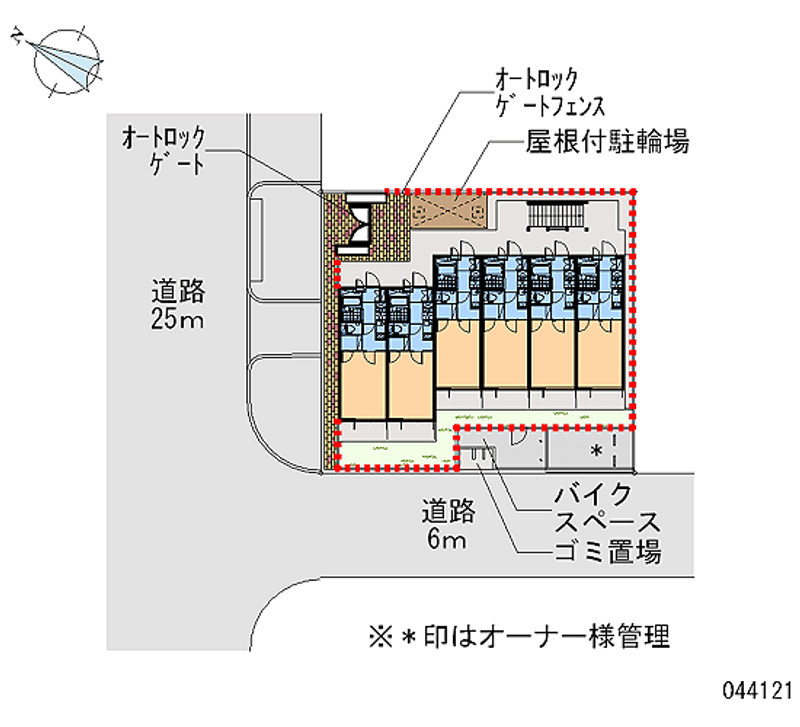 レオパレストウメイ 区画図