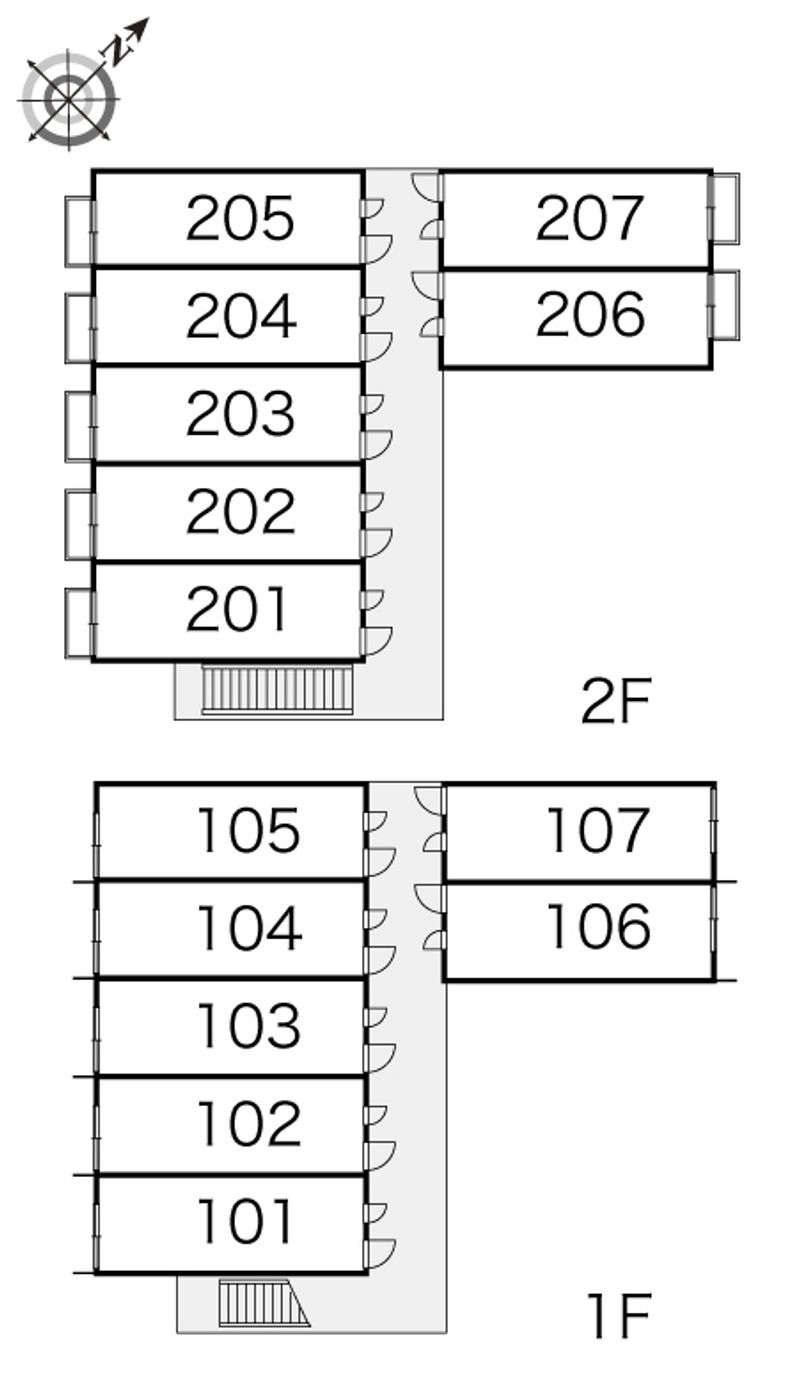 レオパレスみずほアネックス 間取配置図