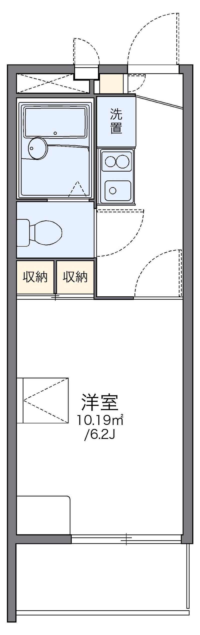 レオパレス糸田橋西 間取図