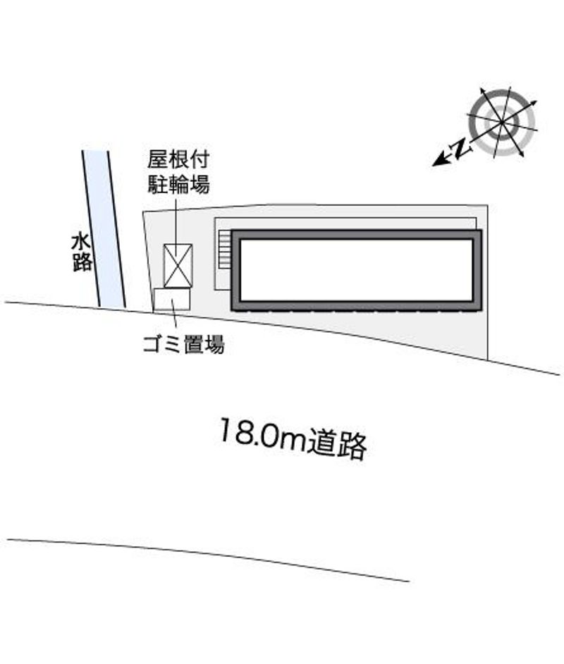 レオパレス府中東 配置図