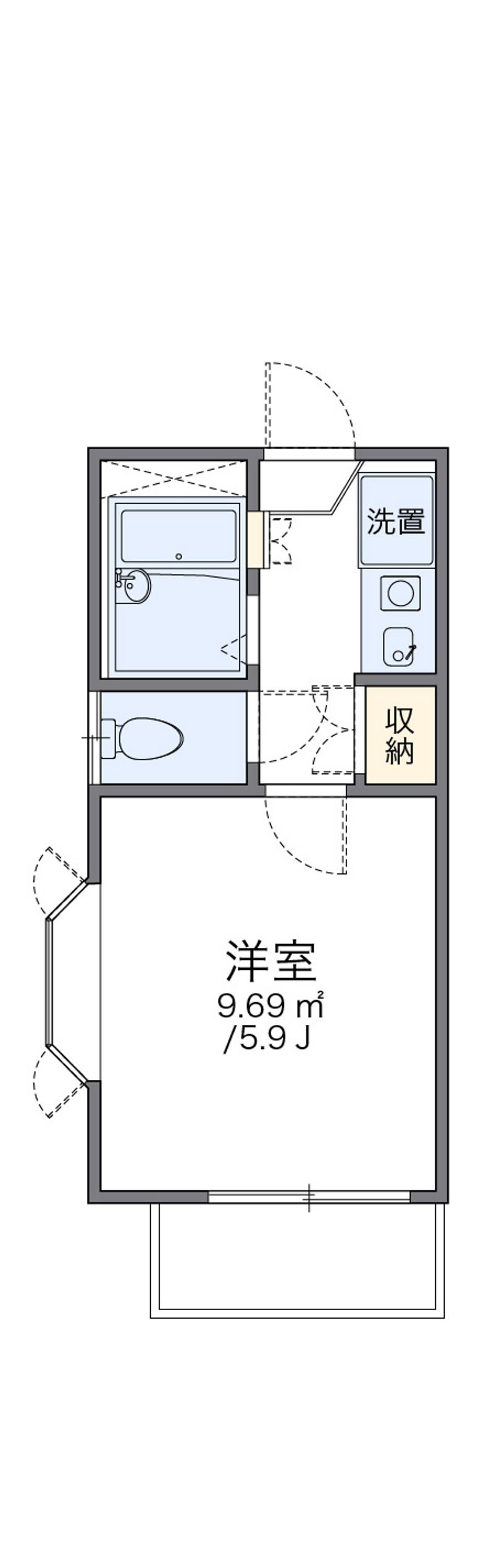 レオパレス伊勢崎第２ 間取図