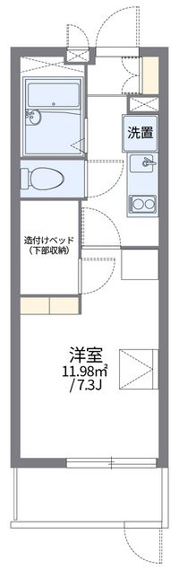 レオパレスサイガワ 間取り図