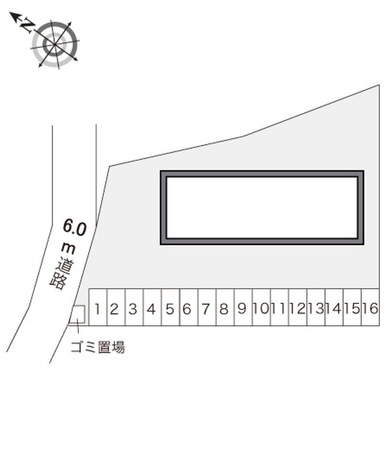 レオパレスＥＳＰＯＩＲ　Ａ 配置図