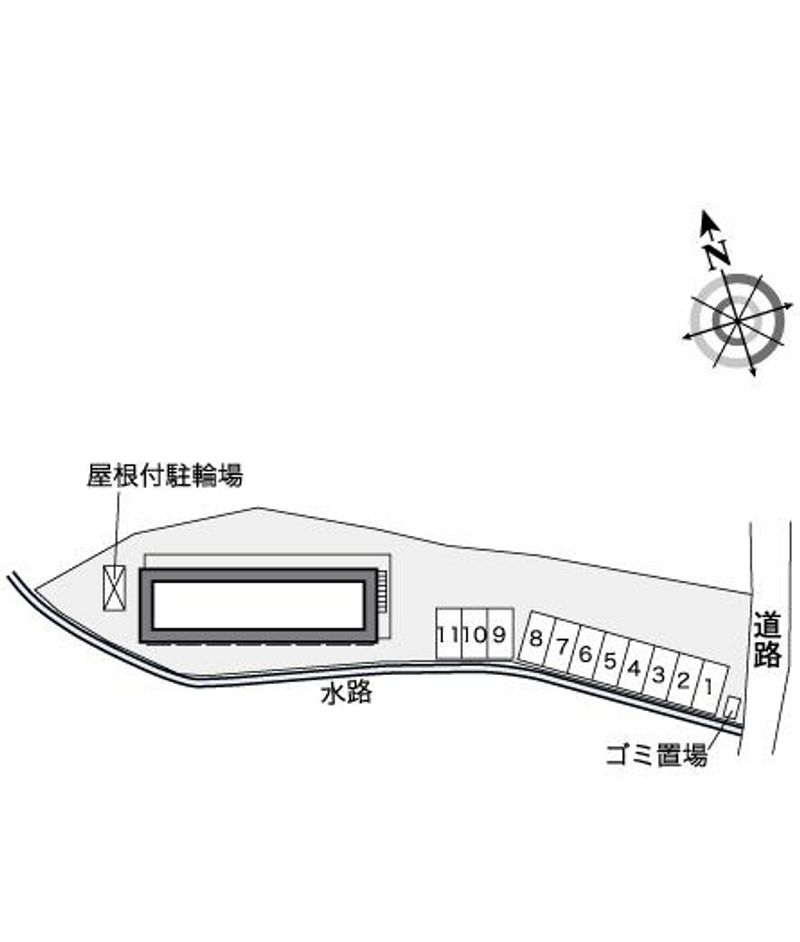 レオパレス楠の風 配置図