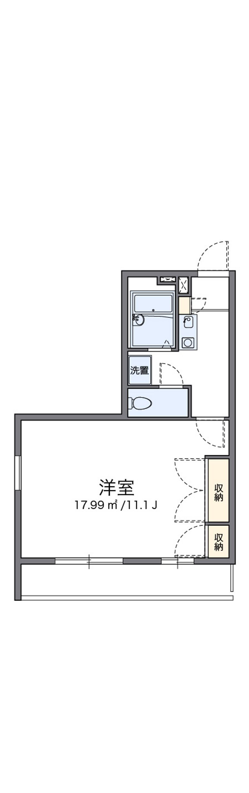 レオパレス深田 間取図