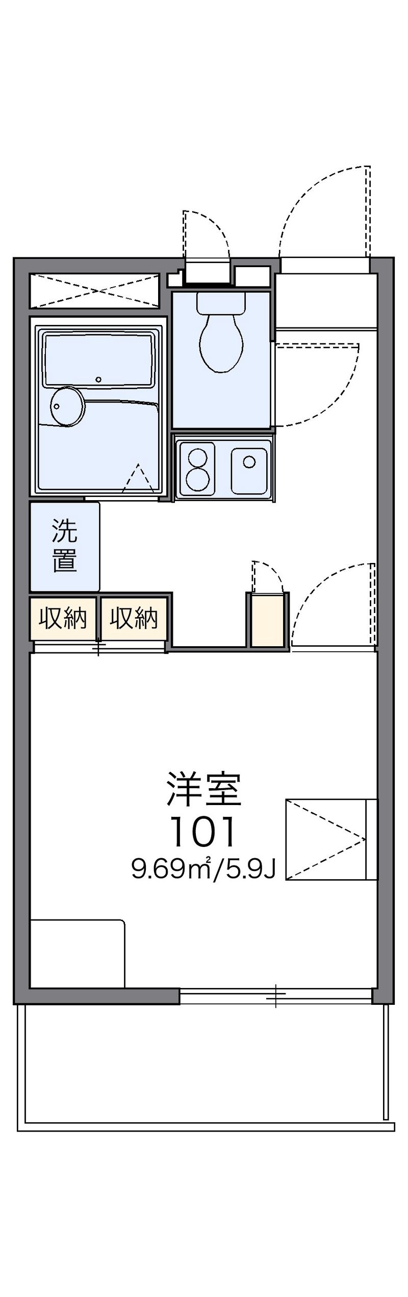 レオパレスｚｕｃｃａ 間取図