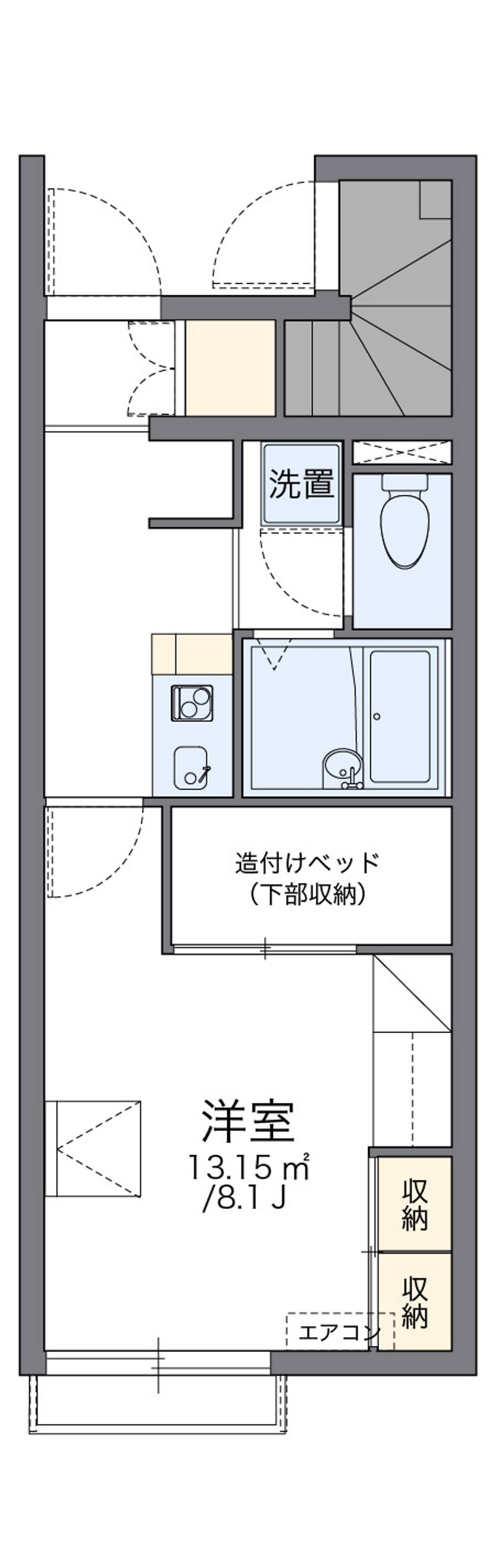レオパレスグランドソレーユ 間取図