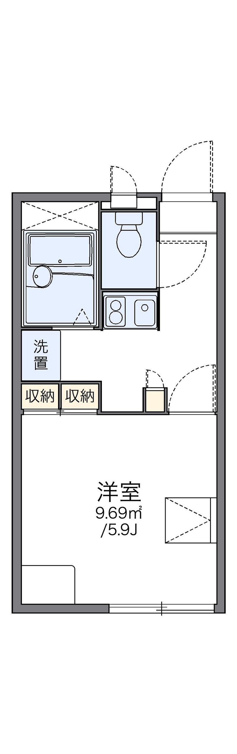 レオパレス新川Ⅱ 間取図