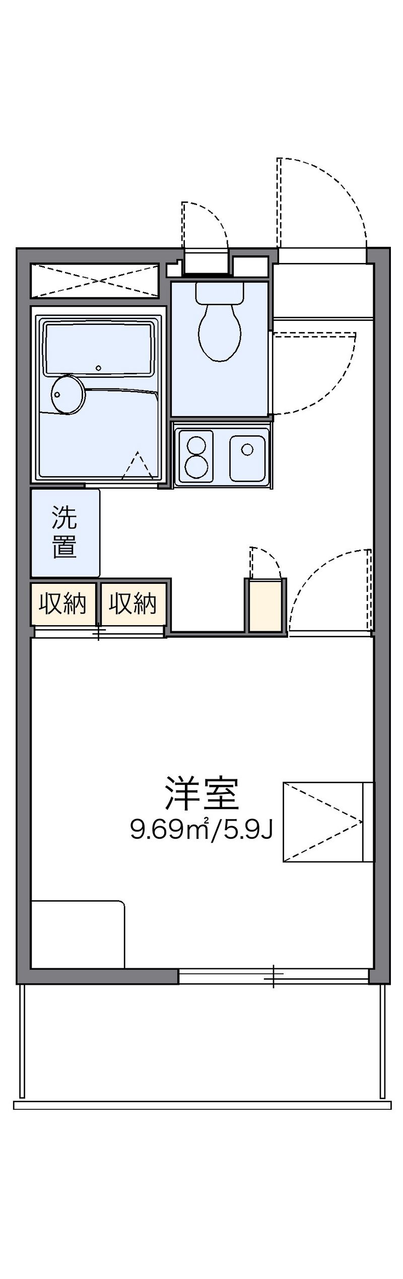 レオパレス北斗 間取図