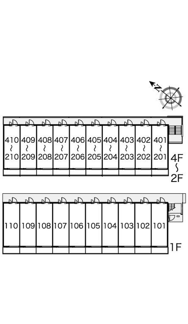 レオパレスモンサンミッシェル 間取配置図