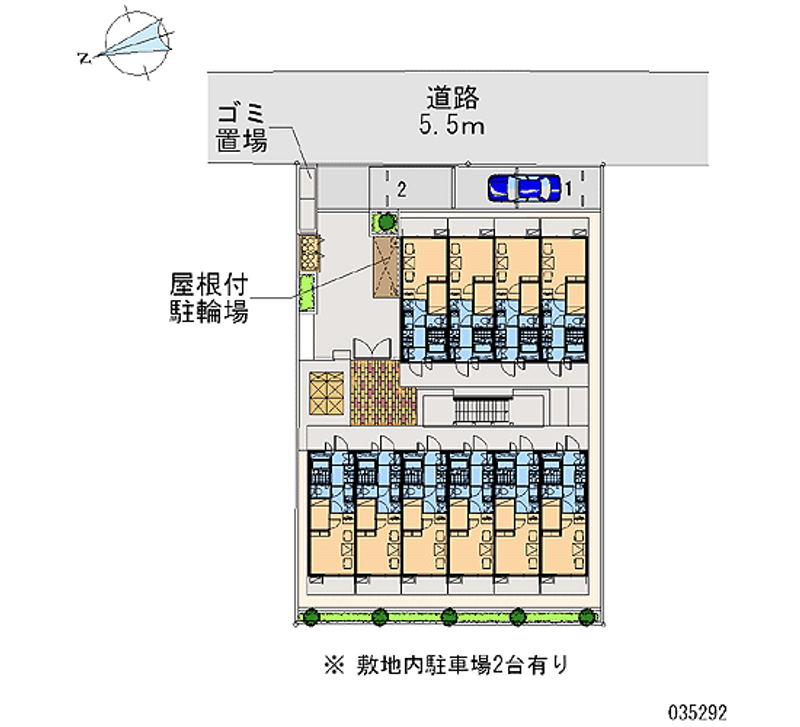 レオパレスグリーン　サカエ 区画図