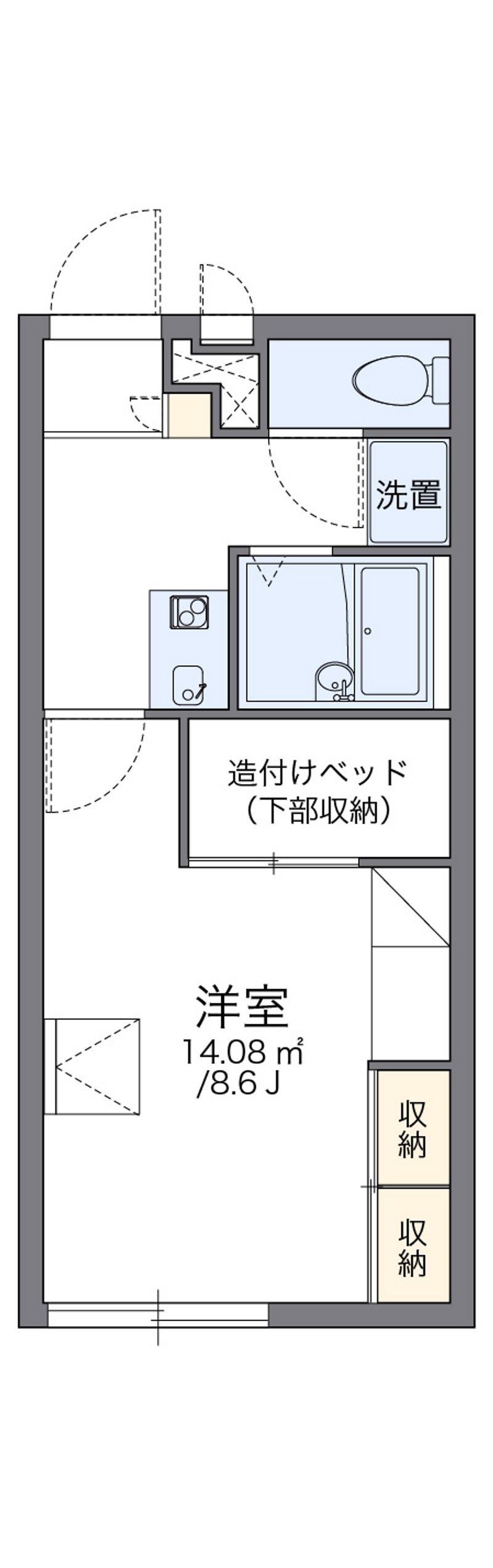 レオパレスセントラル 間取図