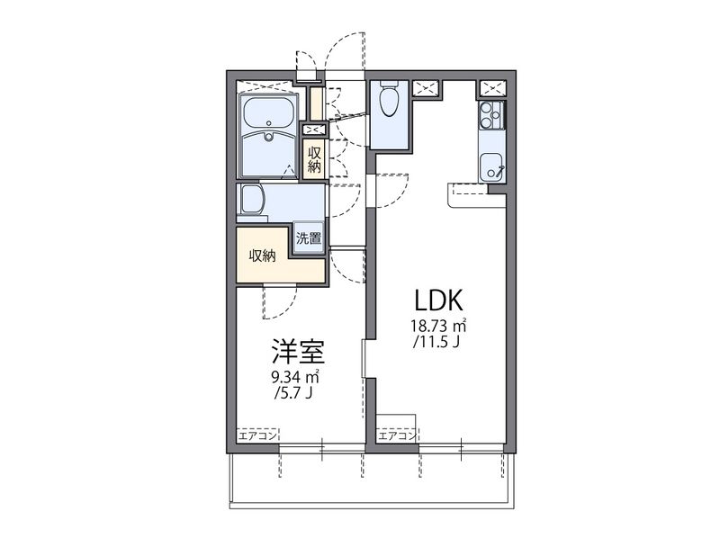 レオパレス壽光Ⅰ 間取図
