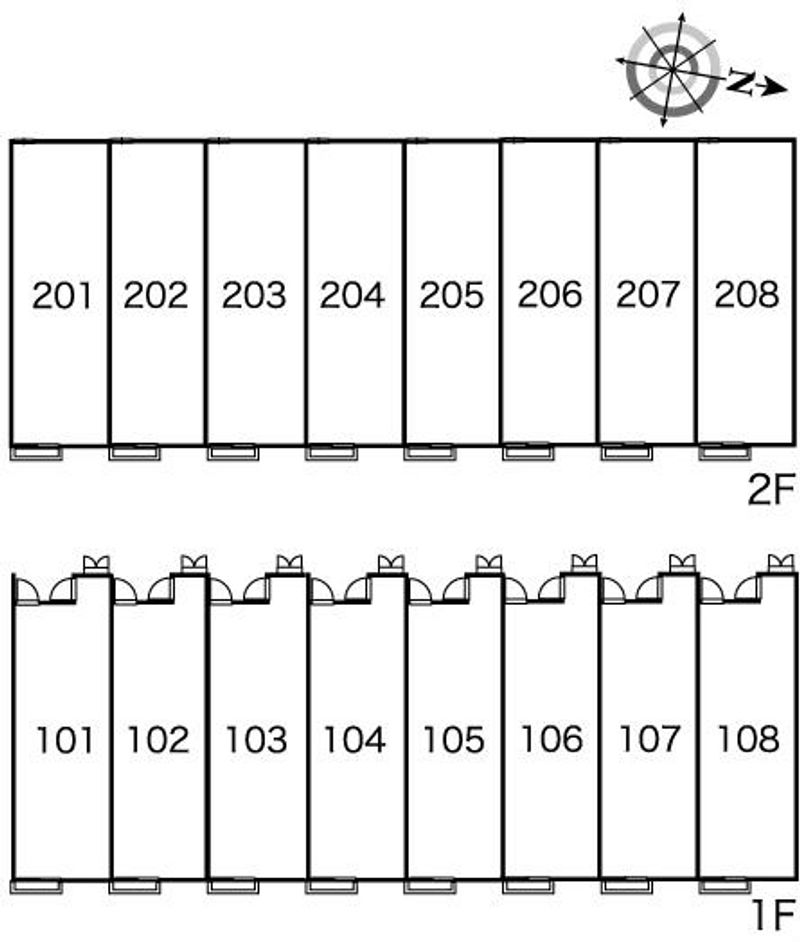 レオパレスタラート 間取配置図