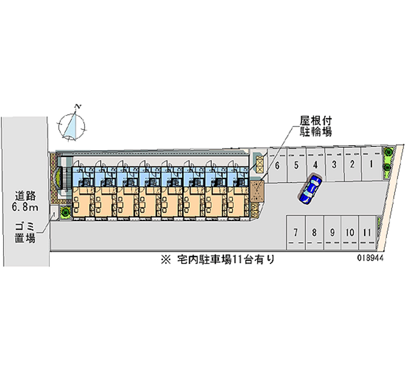 レオパレスカトレア 月極駐車場