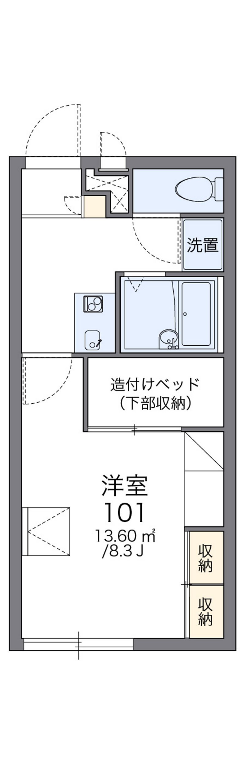 レオパレスダイナ 間取図