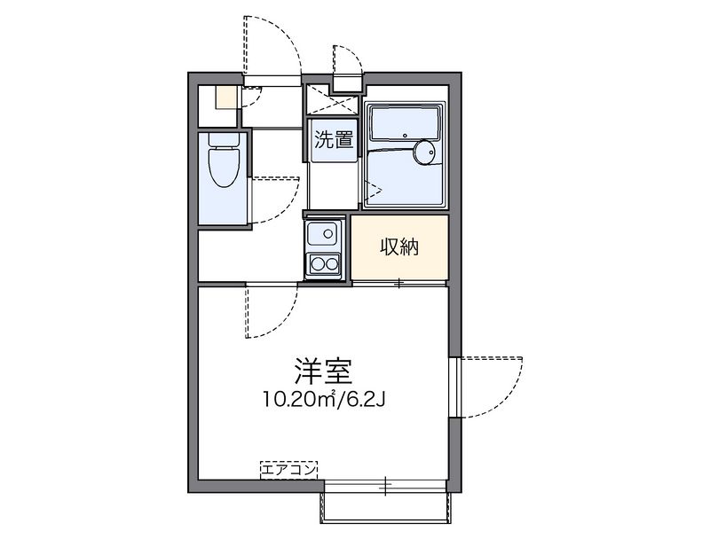 レオパレスアルカディアみゆき 間取り