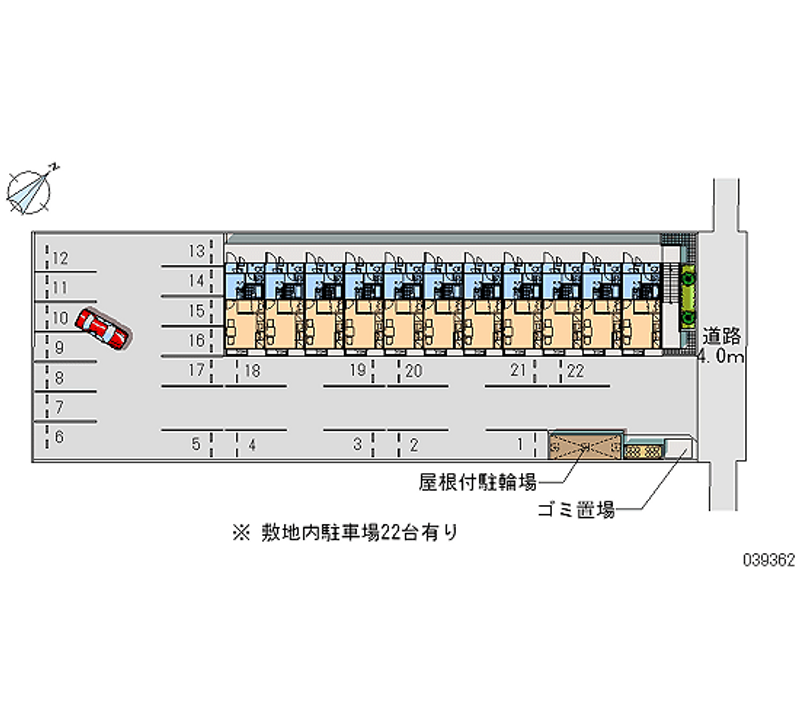 レオパレス下八重田 月極駐車場