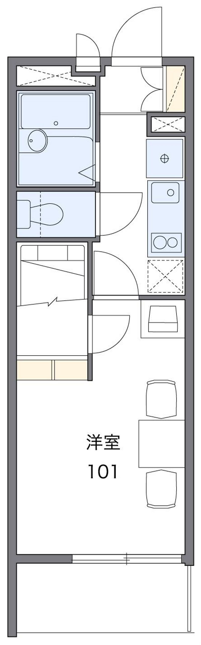 レオパレスカトレヤ 間取図
