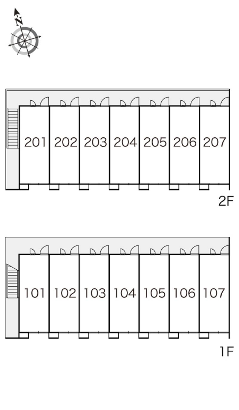 レオパレスボヌールＯＵＴＵＫＡ 間取り配置図