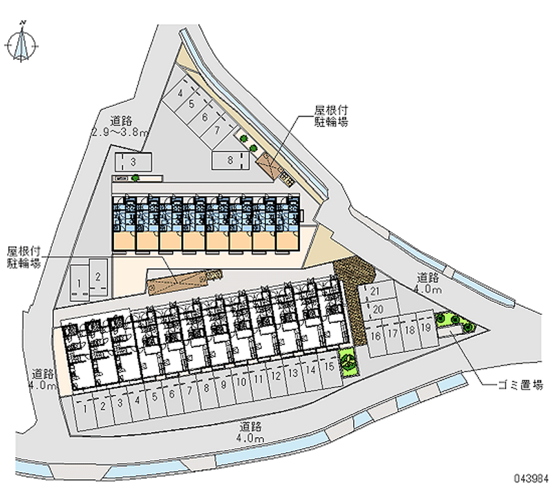 43984 Monthly parking lot