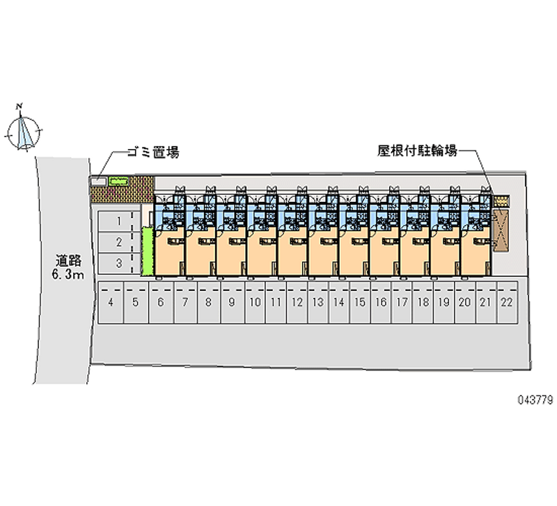 43779 bãi đậu xe hàng tháng