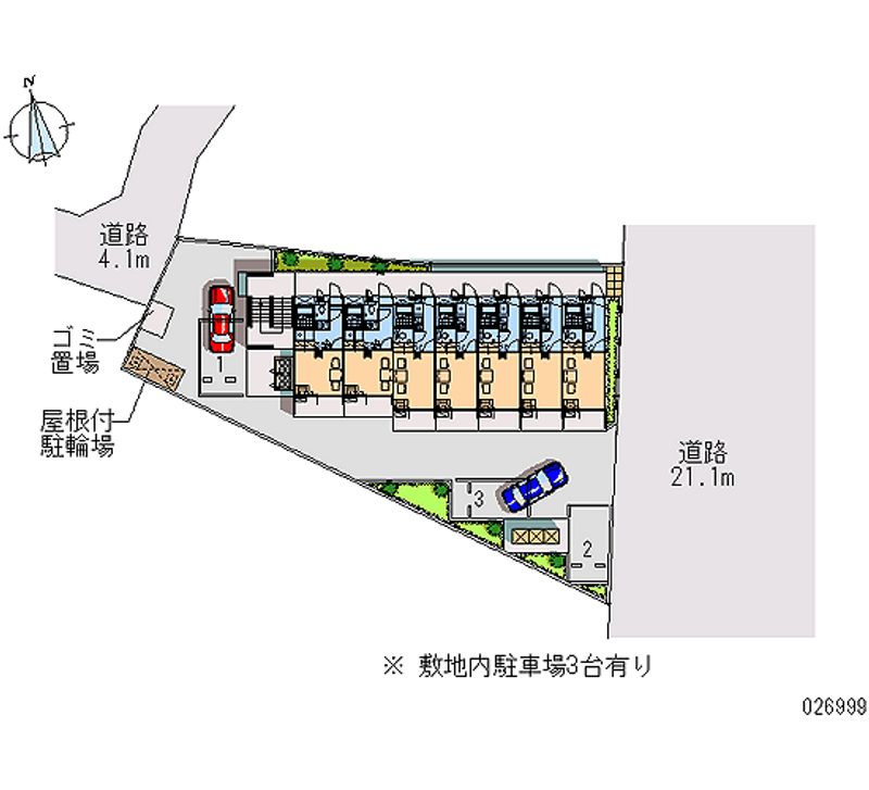 レオパレス南風 月極駐車場