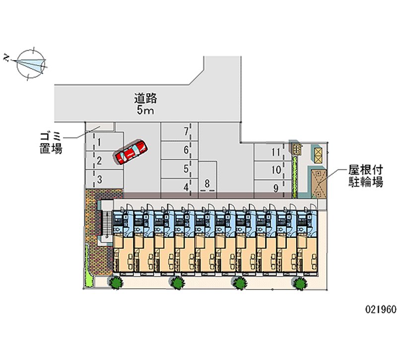 レオパレスブルーメハイム高田 月極駐車場