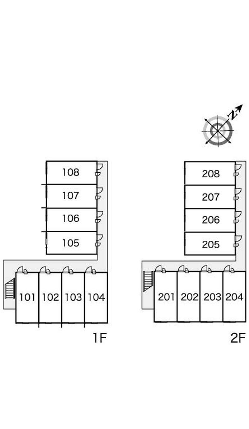 レオパレスあけぼの 間取り配置図