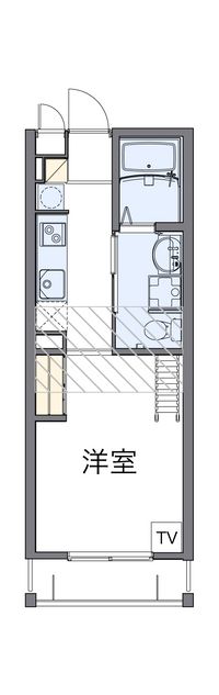 レオパレス清荒神ＬＡ１ 間取り図