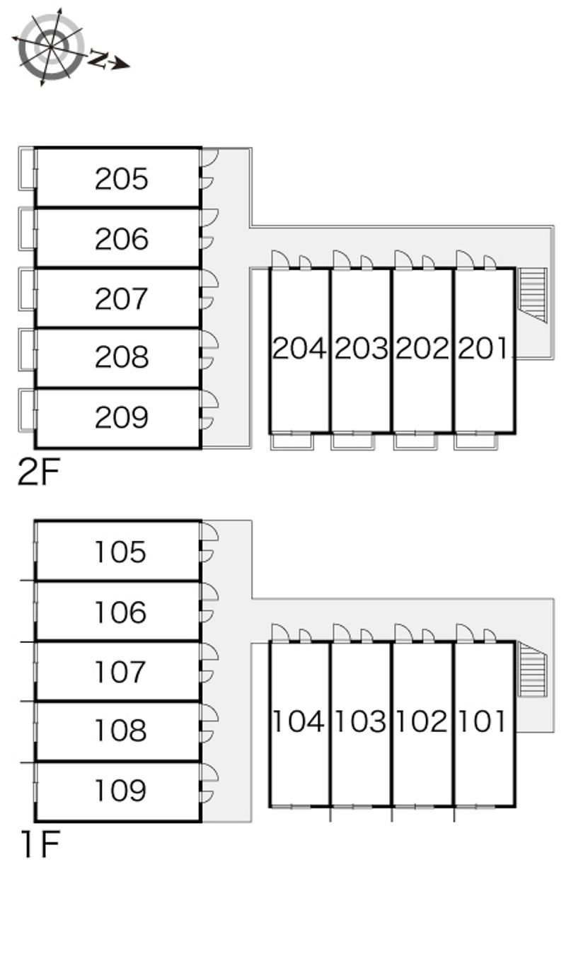 レオパレス暘谷 間取り配置図