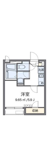 クレイノエルヴィータ東比恵 間取り図