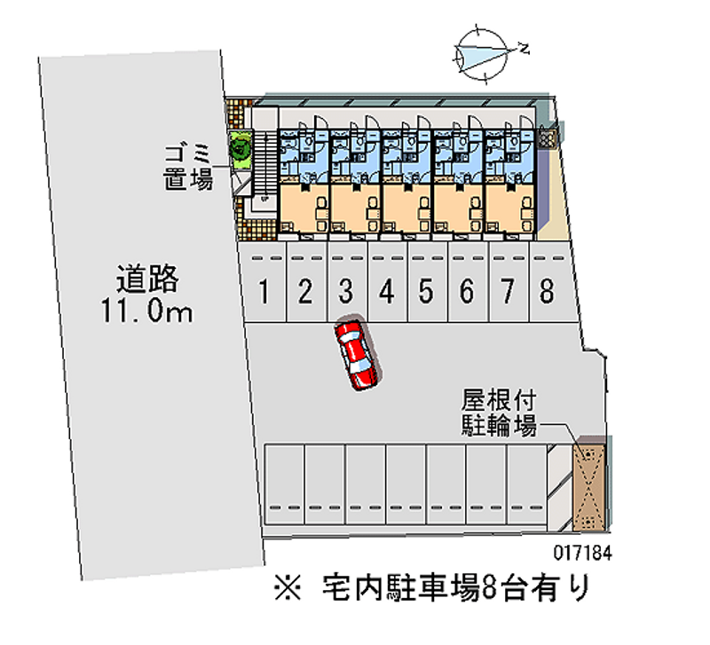 レオパレスアルカディア 月極駐車場