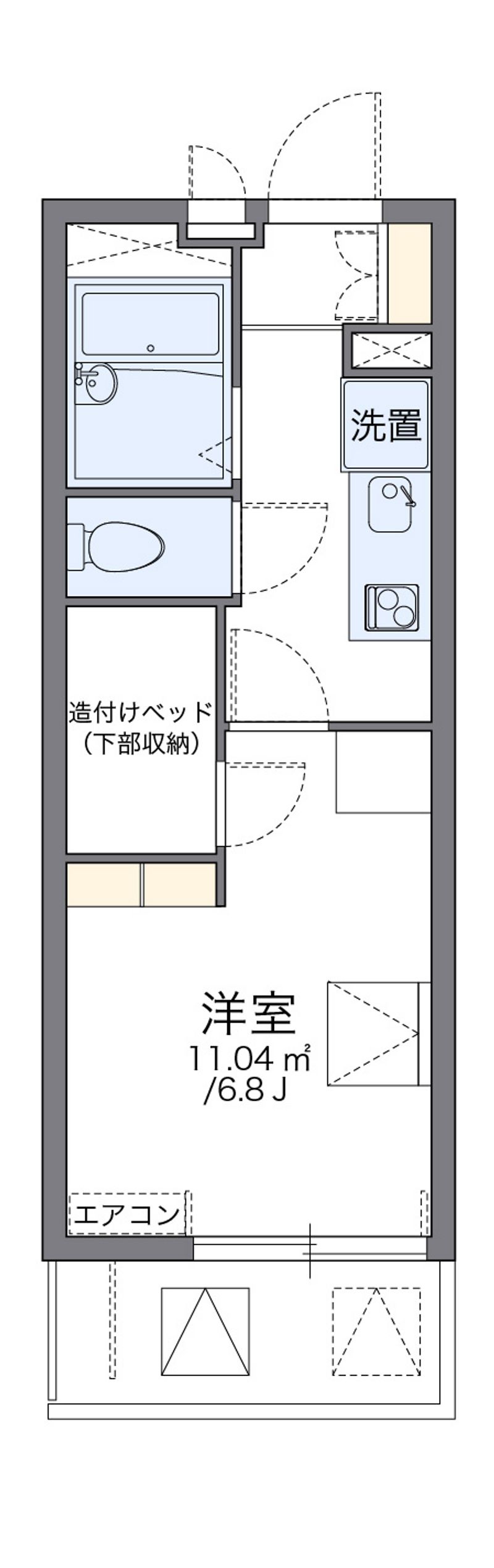 レオパレス名古屋駅 間取図