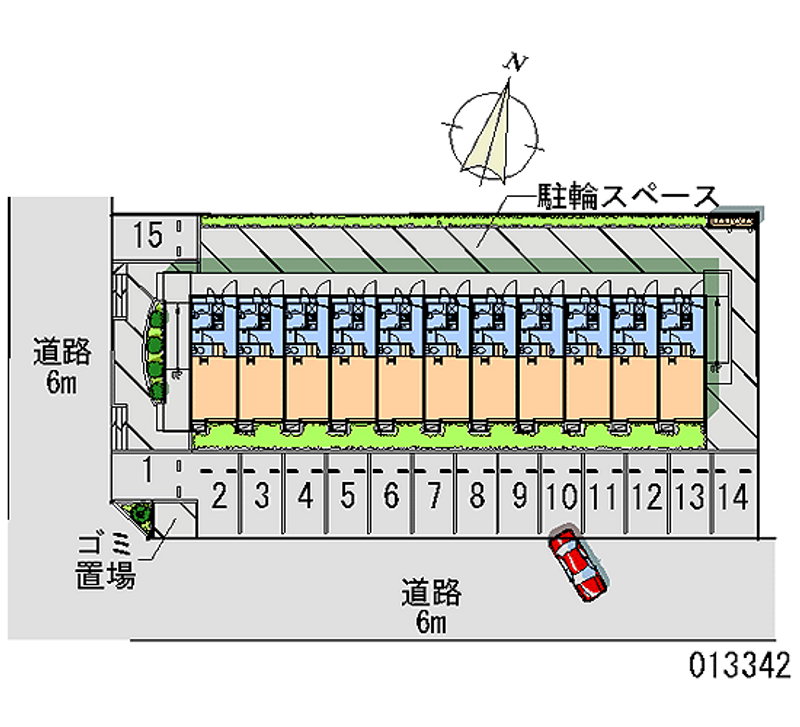 レオパレスパークサイド青葉 月極駐車場