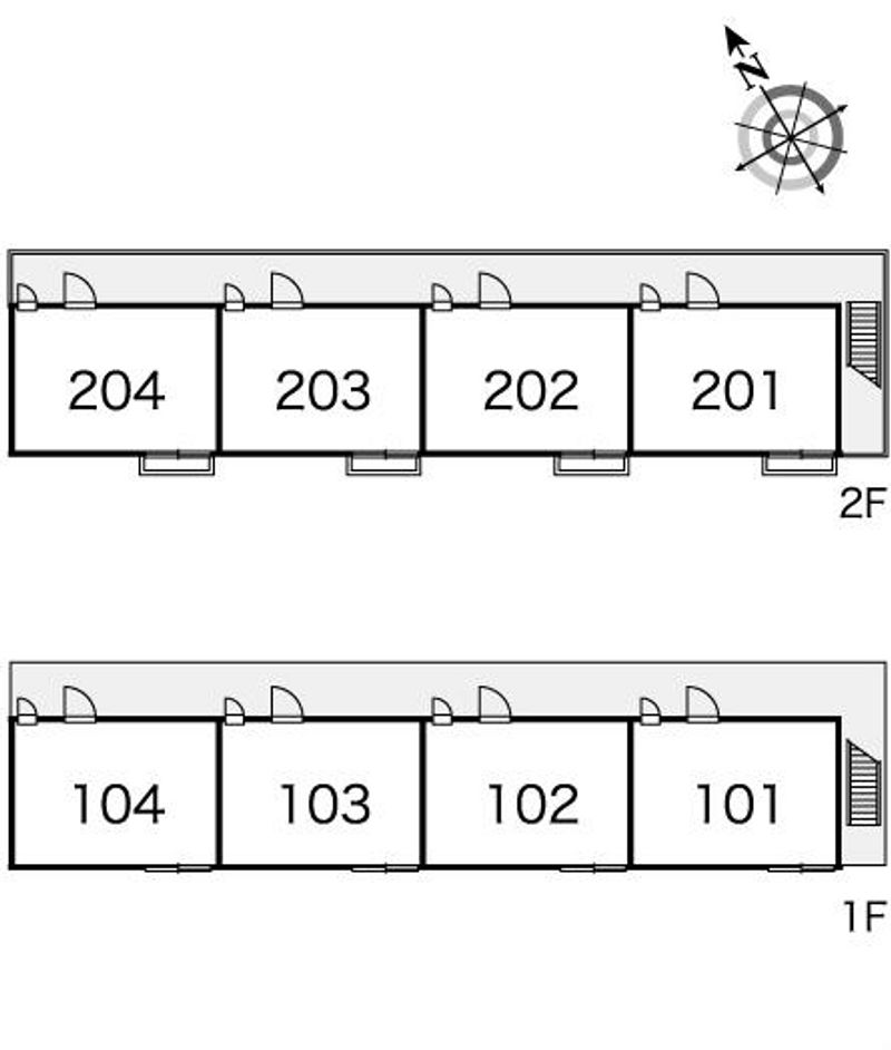 レオパレスベイサージュ船沢 間取り配置図