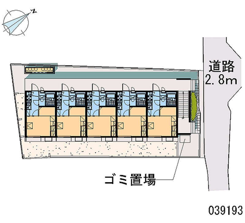 レオパレスＭＵＴＳＵＭＩ 区画図