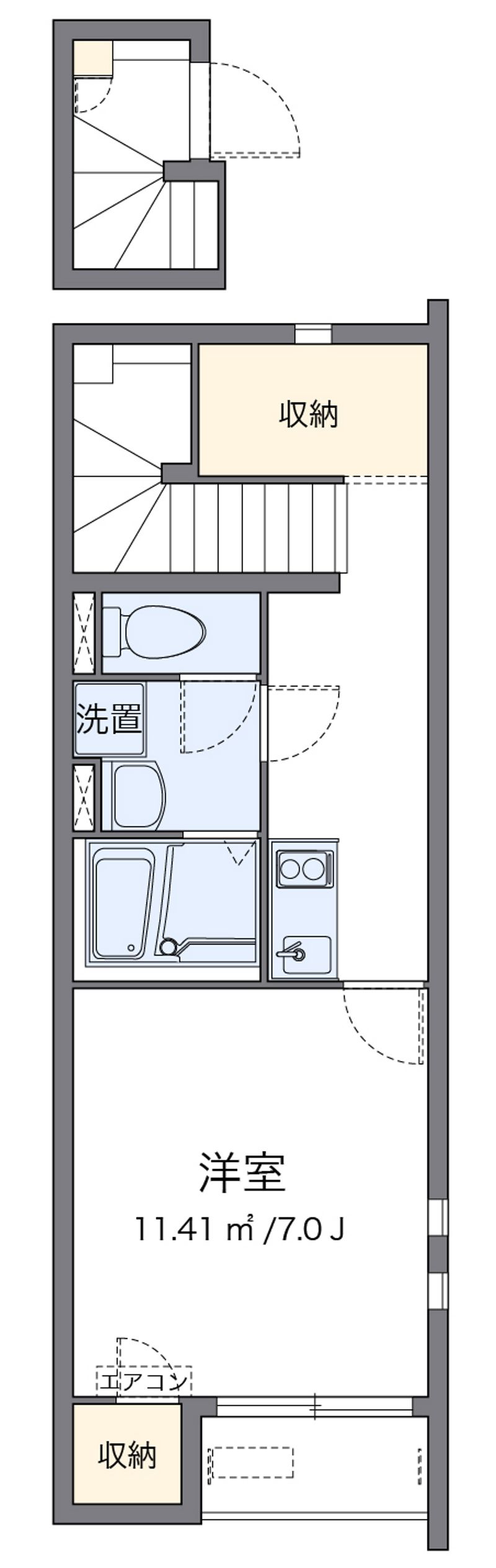クレイノＷＩＮＤＳ　Ⅵ 間取図