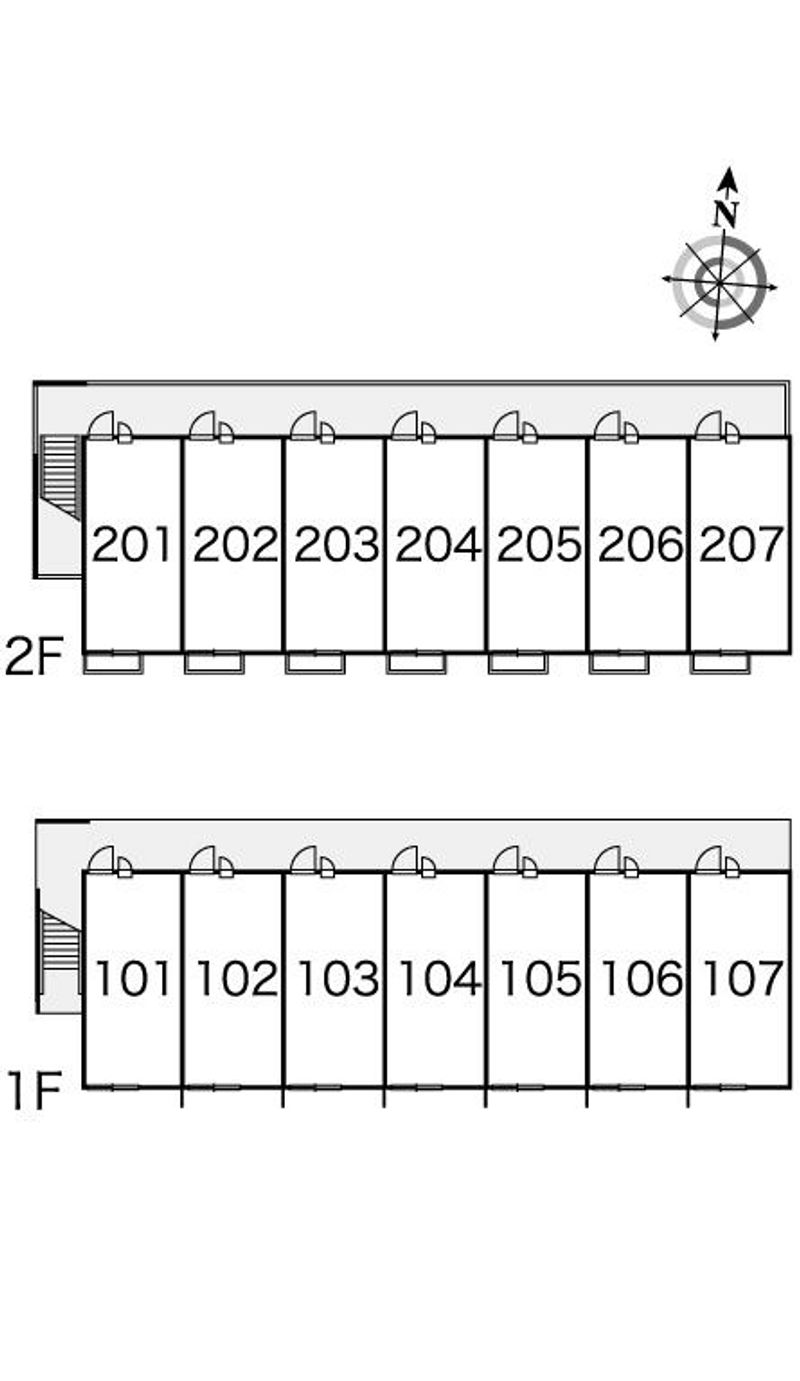 レオパレス日和 間取配置図