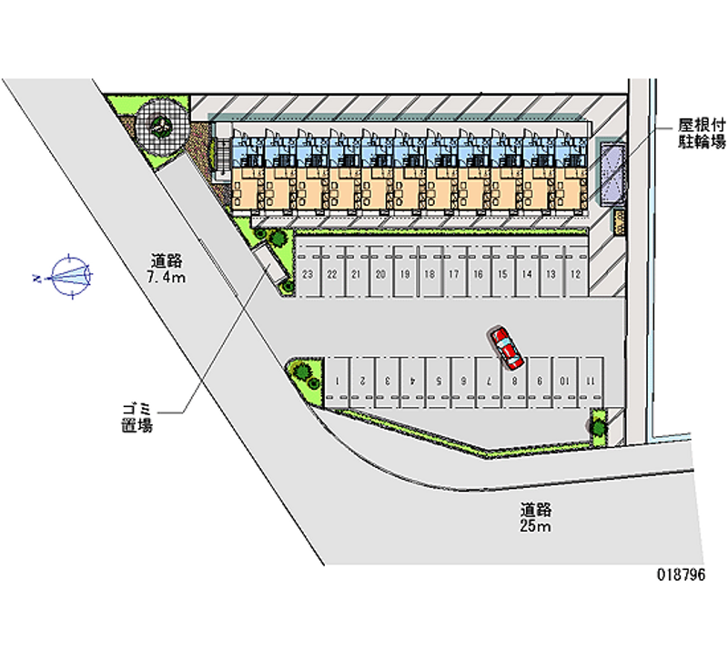 18796 Monthly parking lot