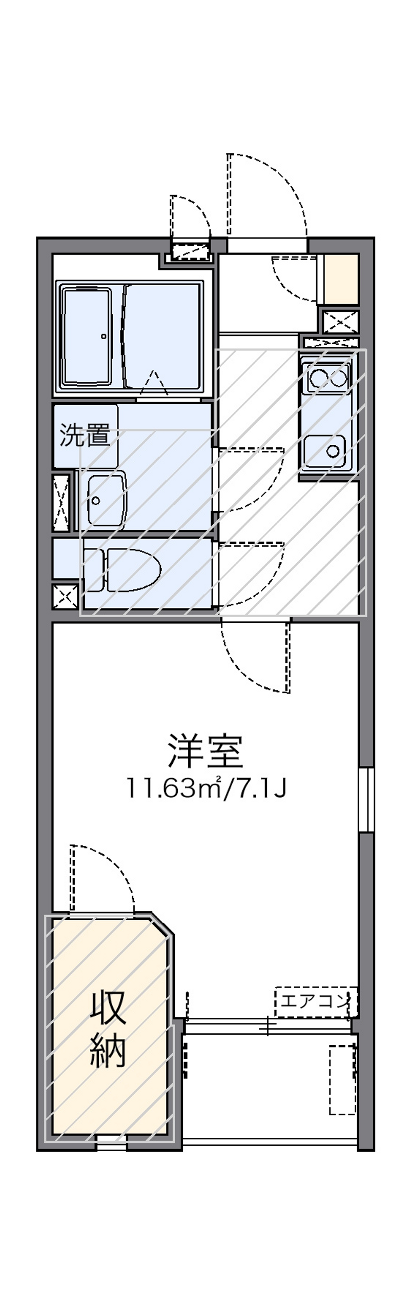 レオネクストアベニール麻生Ⅱ 間取り