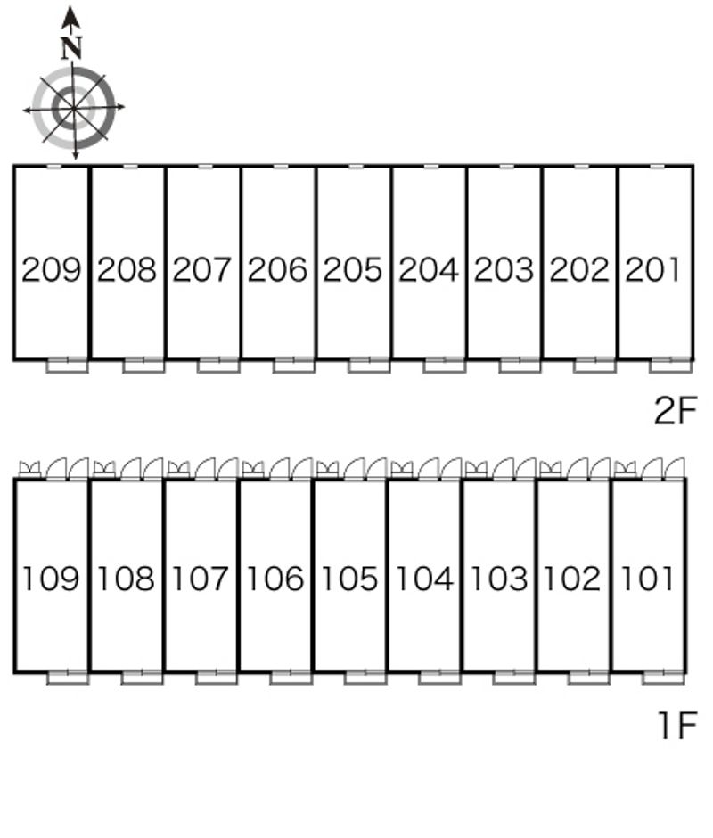 レオパレスアイビス 間取配置図
