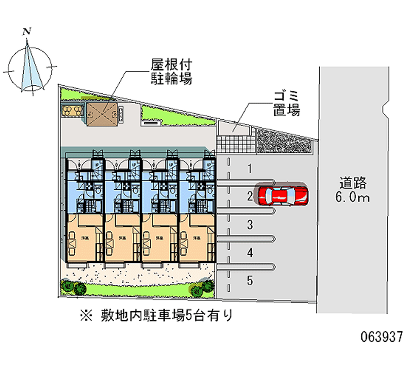 レオパレスラルク 月極駐車場