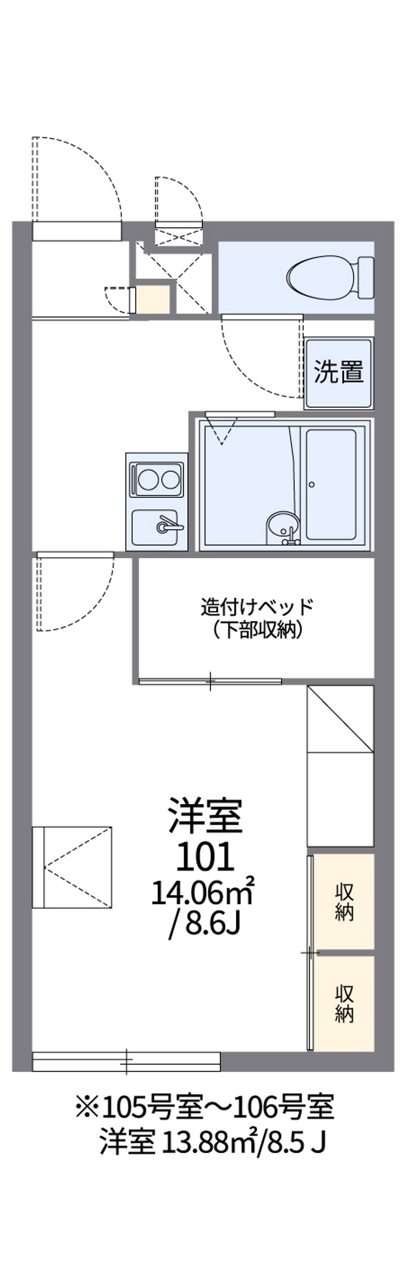 レオパレスＵｅｎｏｈａｒａ 間取図