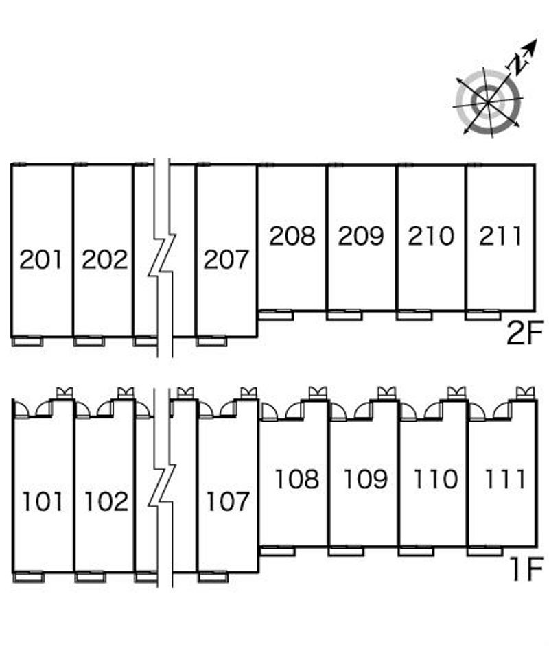 レオパレス三石 間取配置図