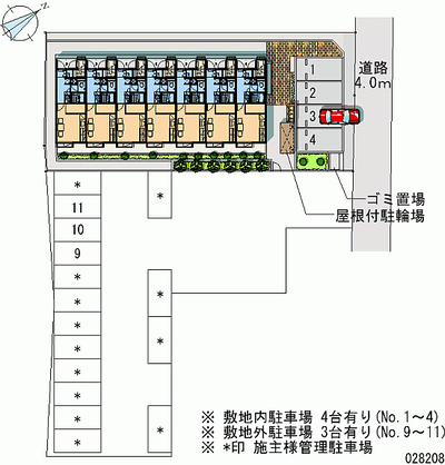 28208 Monthly parking lot