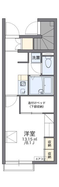 レオパレスみらい平Ⅱ 間取り図